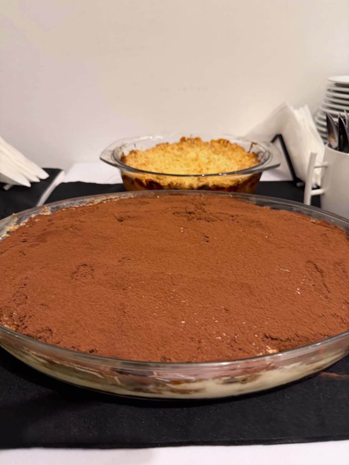 Tiramisú artesanal del catering Dapont